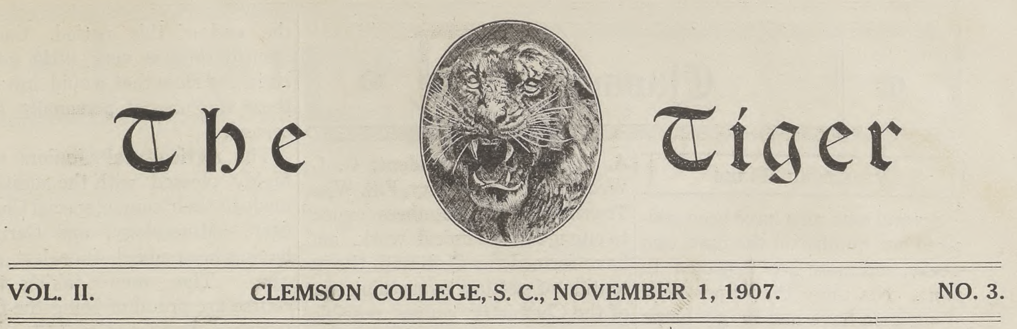 Tiger Newspapers 1921