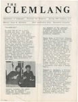 The Clemlang, Spring 1984 by Department of Languages, Clemson Univeristy