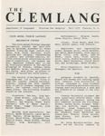 The Clemlang, Fall 1979