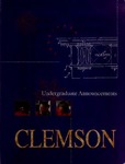 Clemson Catalog, Vol 70