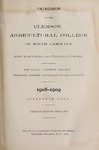 Clemson Catalog, 1908-1909, Volume unknown by Clemson University