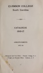 Clemson Catalog, 1916-1917, Volume unknown