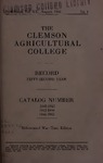 Clemson Catalog, 1942-1945, Volume 20