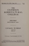 Clemson Catalog, 1945-1947, Volume 22 by Clemson University
