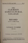 Clemson Catalog, 1950-1951, Volume 26 by Clemson University
