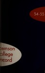 Clemson Catalog, 1954-1955, Volume 30
