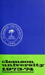 Clemson Catalog, 1973-1974, Volume 48 by Clemson University