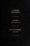 Clemson Catalog, 1985-1986, Volume 60
