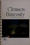 Clemson Catalog, 1990-1991, Volume 65 by Clemson University