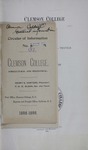 Clemson Catalog, 1898-1899, No. 5 by Clemson University