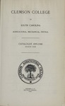 Clemson Catalog, 1899-1900 by Clemson University
