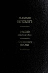 Clemson Catalog, 1981-1982, Volume 56 by Clemson University