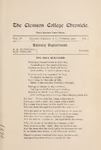 Clemson Chronicle, 1900-1901