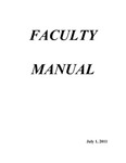 Faculty Manual, 2011-2012 by Clemson University