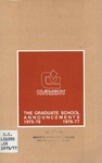 Clemson Graduate School Catalog, 1975-1976 by Clemson University