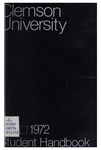 Clemson University student handbook, 1971-1972 by Clemson University
