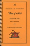 Clemson A&M College Class of 1939 Reunion Program 2006